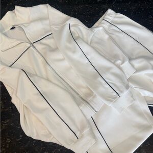 Women's White Track Jacket XL